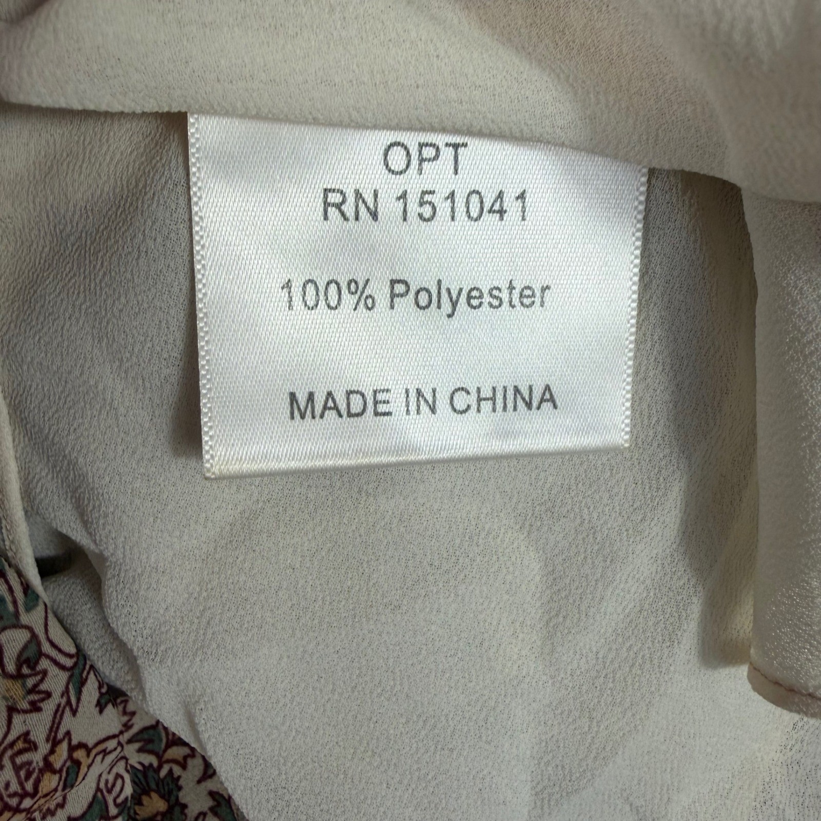 O.P.T Tuckernuck Floral Boho Ruffle Long Sleeve Mini Dress Tie Waist Medium Boho