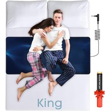 Grounding Mat for Bed King Size 27''x78' Earth Connected Large, Black