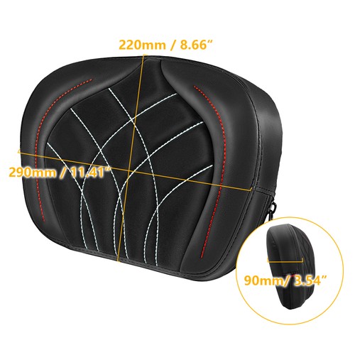 For Harley Touring Sportster New Sissy Bar Pad Rear Luggage Backrest Pad - Picture 8 of 9