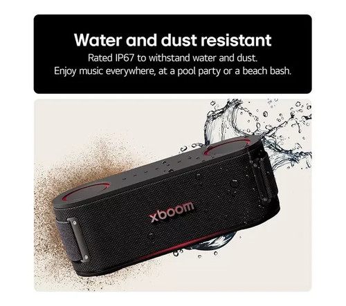 LG 40W Xboom Bounce Portable Bluetooth Military Standard IP67 Speaker - Black - Picture 6 of 7