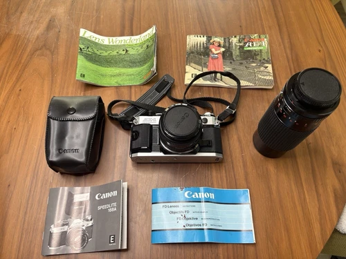 Canon AE-1 Program w/Canon FD f-1.4 50mm Lens, & Albinar 55mm 80-200mm 1:3.9 MC