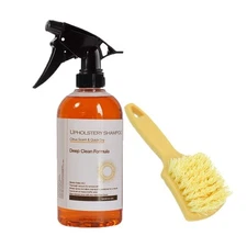 Carpet & Upholstery Cleaner 16 fl oz, Citrus Scent + Heavy Duty Interior Brush