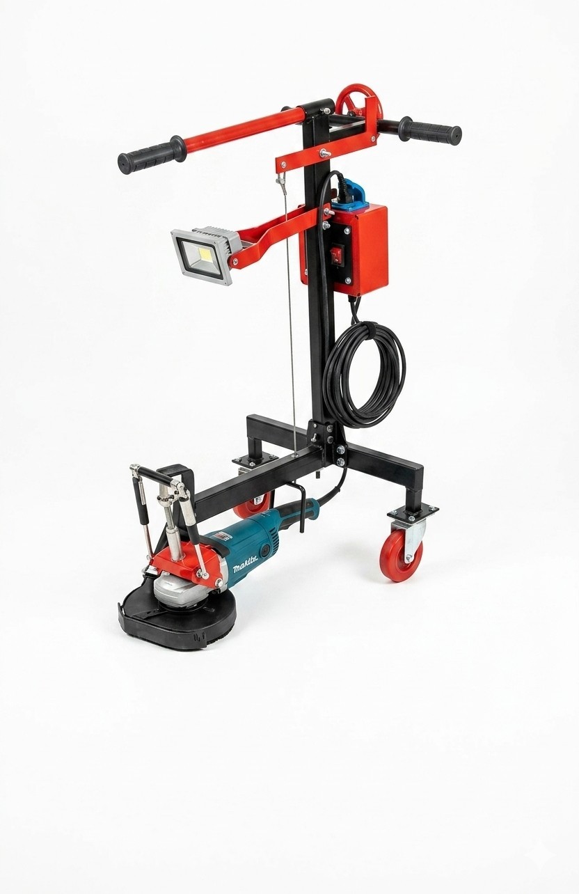 7-Inch Edge Grinder Cart | Professional Grinding Stand for Makita, Bosch, Metabo