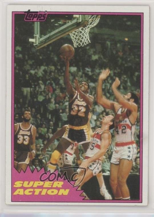 1981-82 Topps Magic Johnson #109 HOF yy2