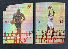 1997-98 Upper Deck Michael Jordan UD3 Die Cut MJ3-1, MJ3-2, Partial Set Clean