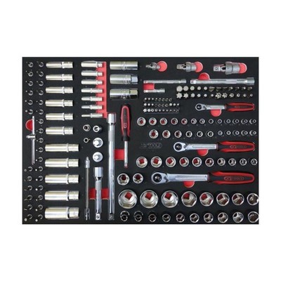KS Tools Steckschlüsselmodul 1/4'' - 3/8'' - 1/2'', 175-tlg. 711.101