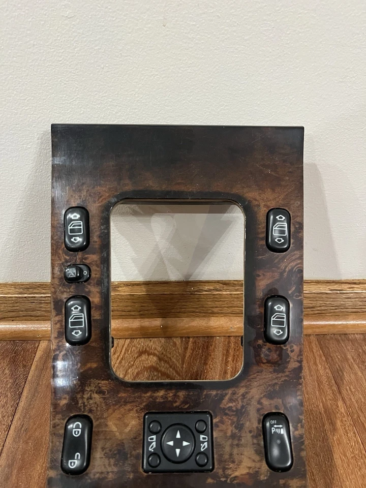 Mercedes W163 ML320 ML350 ML500 2002 2005 interruptor de ventana principal y bisel moldura OEM Foto 2 de 4