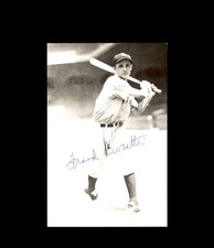 Frank Crosetti Autographed Photo Postcard New York Yankees Signed