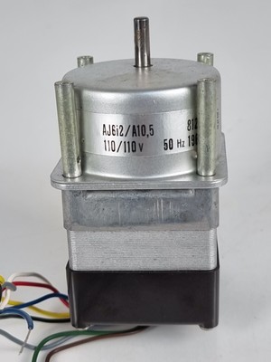 Siemens 8120 AJ6i2/A10,5 Schrittmotor & Getriebe - 8 Drähte 110V 50Hz 48x48mm AJ6i2