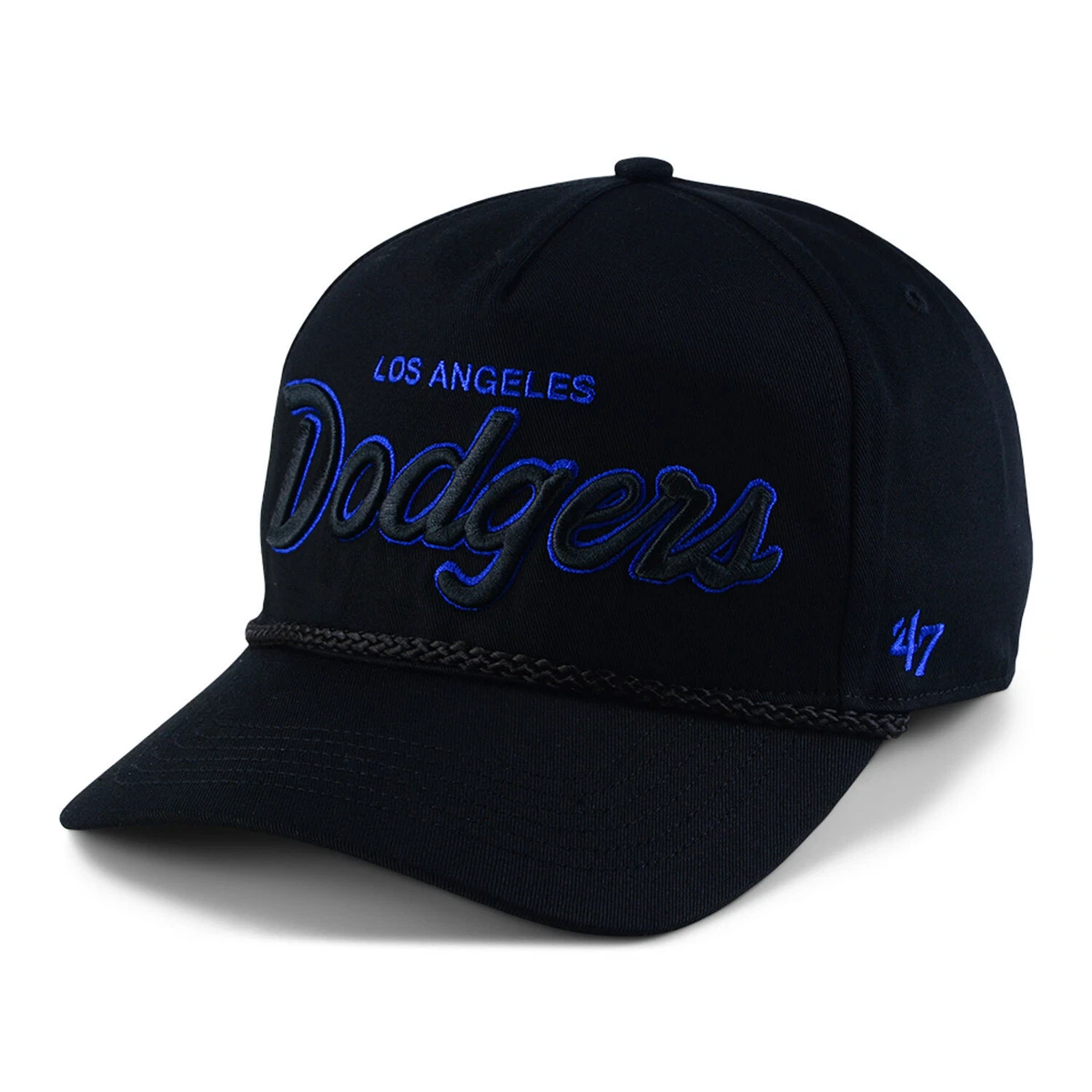'47 Los Angeles Dodgers LA Side Logo Crosstown Script Hitch Snapback Cap Hat NWT
