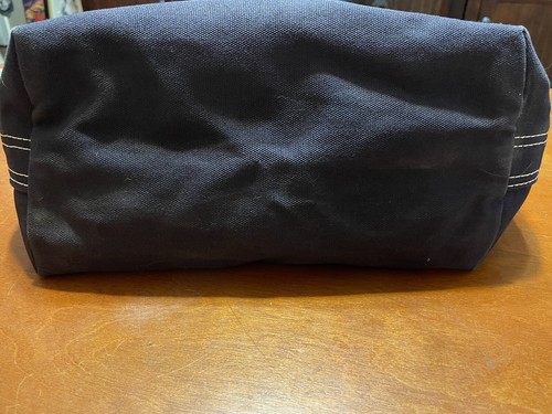 lands End borsa barca/borsa borsa 5 tasche inserti riga gialla ricamata logo WB - Foto 8 di 8