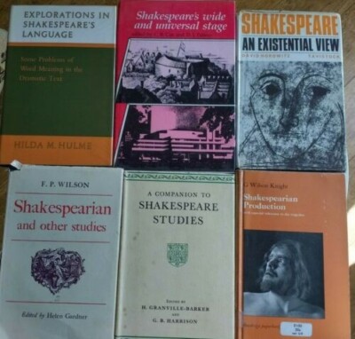 8 Shakespeare studies. Hardbacks ex-library