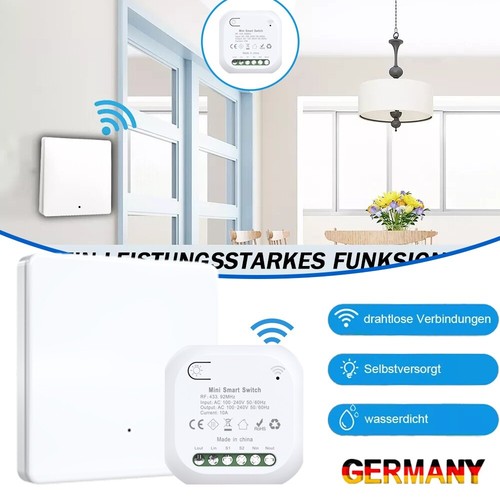 Funk Empfänger Funkschalter Licht 230V mit Sender Kabellos Lichtschalter Set~ - Bild 20 von 22