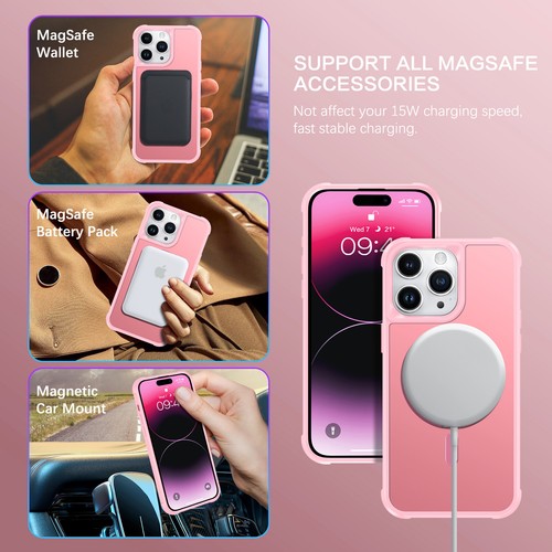 Funda para iPhone 16/15/14/13/12/11 Pro Max pesada a prueba de golpes con soporte magnético cubierta - Imagen 530 de 751