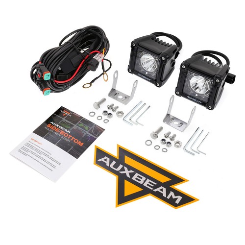 AUXBEAM Pair 3" 20W LED Light Bar Driving Pods DRL Fog Lamp Pickup Truck SUV - Picture 10 of 12
