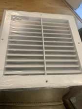 New Hart & Cooley 064008 10" x 10" Extruded Aluminum Return Grille RH45 White