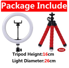 10 inch LED Selfie Ring Light Phone Stand Photo Fill Lamp with Mini Tripod