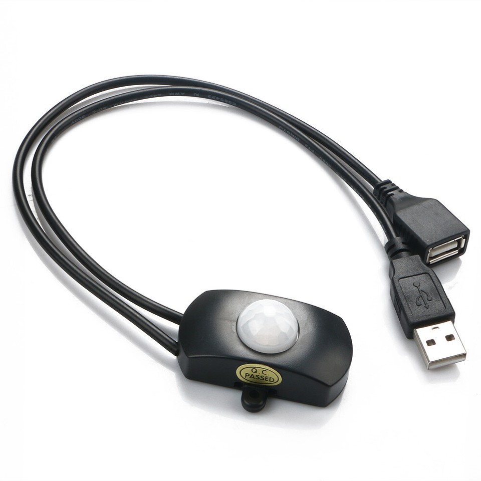 PIR Infrared Motion Activated Sensor Switch Mini USB Auto On/Off ...