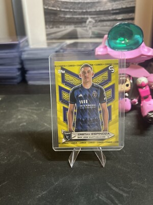 2024  Topps MLS Superstars * San Jose Earthquakes * Cristian Espinoza * Yellow