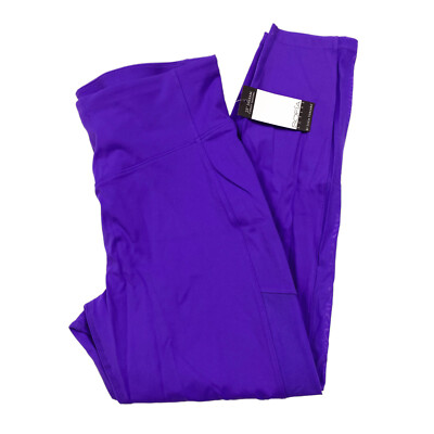 Sofia Active Womens Size L 12-14 Corset Legging 25'' Inseam Indigo Pop