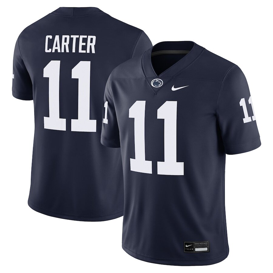 Penn State Nittany Lions Abdul Carter #11 Blue Nike Official NCAA Game  Jersey - Main Image