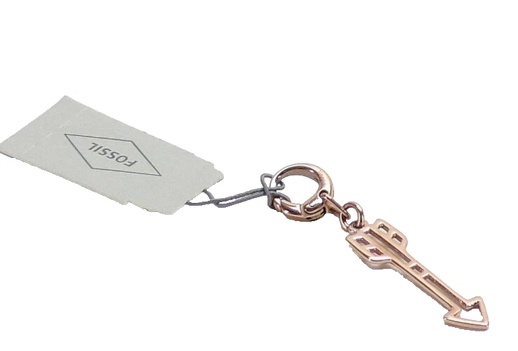 Pulsera Flecha Amor y Suerte Fósil Dije Tono Oro Rosa ¡Nueva! Foto 2 de 2