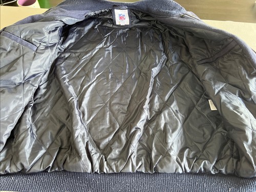 Seattle Seahawks Vintage Jacket G-III Dark Blue Logo Size XL NFL Football Coat - Picture 10 of 16
