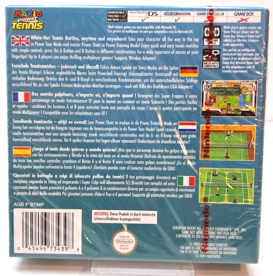 Mario Power Tennis - Game Boy Advance - Nintendo Game - GBA - New - Image 2 of 4