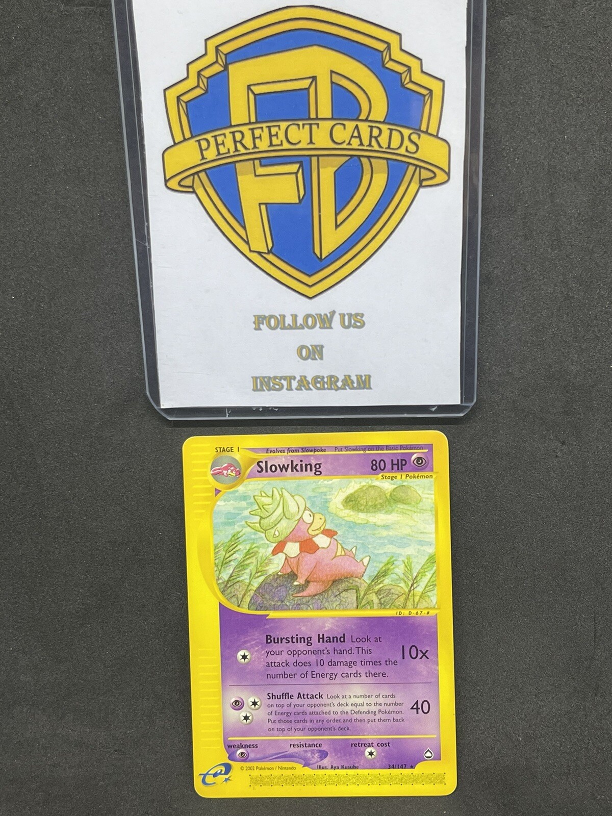 POKÉMON AQUAPOLIS SLOWKING RARA NONHOLO 34/147 NM- ENG