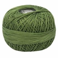 Lizbeth Egyptian Cotton Crochet Thread Size 40 Color 684 Medium Leaf Green