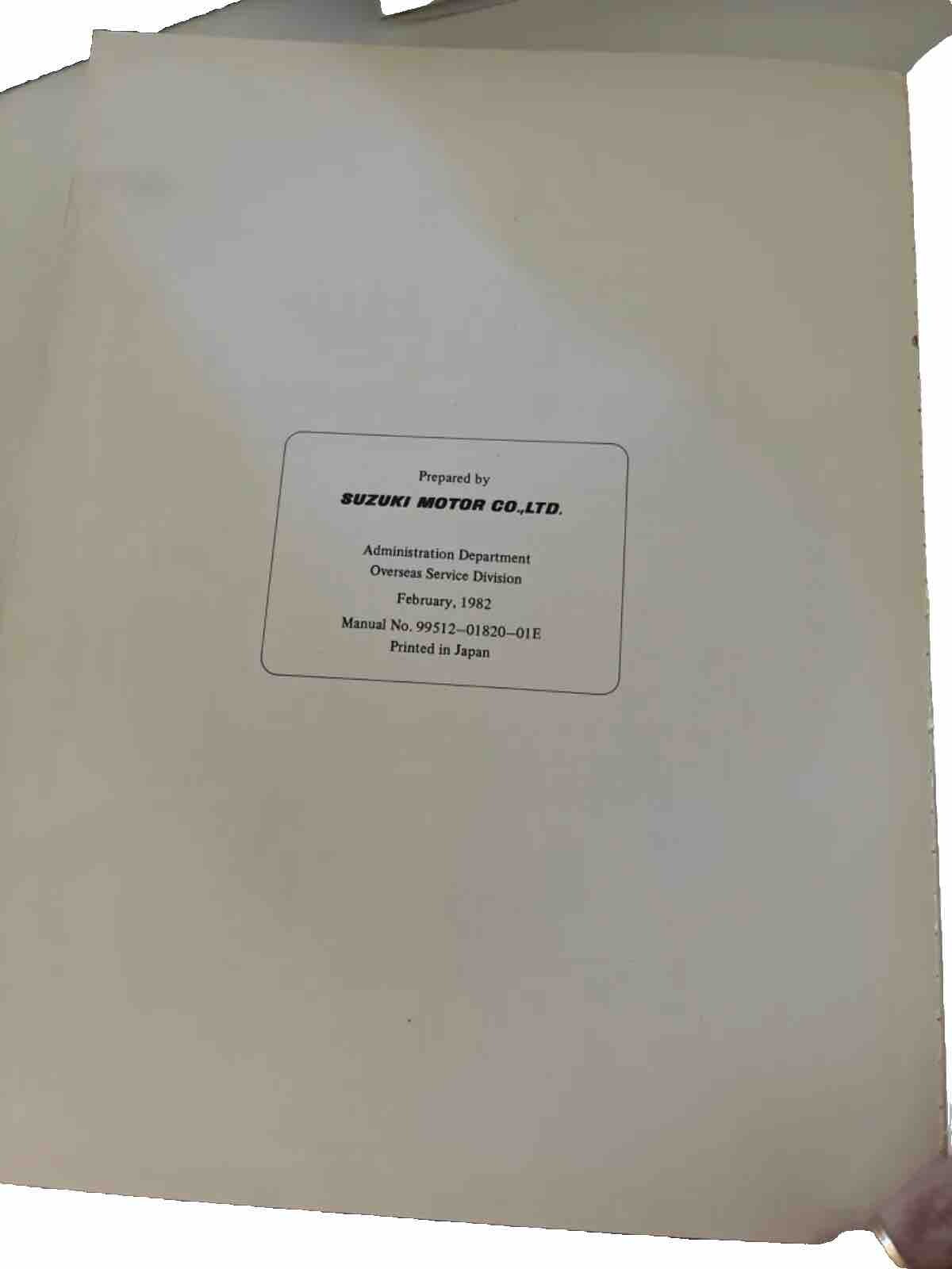 Suzuki 1982 wiring diagrams motorcycles | eBay