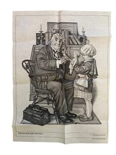 TRI CHEM 8351 DOCTOR AND THE DOLL NORMAN ROCKWELL GIRL OFFICE
