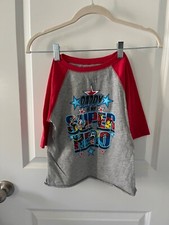 Universal Studios Youth "Daddy is my superhero" T-Shirt Size 5/6T