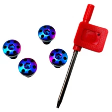 1911 Grip Screws With Torx Key Stainless Steel Black Silver Rainbow AH9