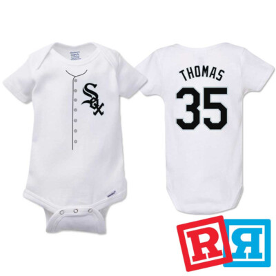 Frank Thomas Chicago White Sox Baseball Gerber Baby Onesie  Cotton Bodysuit
