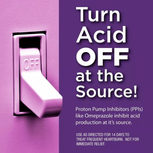 Omeprazole 20 mg Delayed-Release | Acid Reducer | 42 Count Tablets - Picture 4 of 5