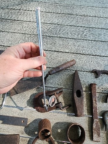 Lot of 22 Vintage Stuff From Toolbox Contents Forged Iron Metal Hammer Head - Picture 8 of 19