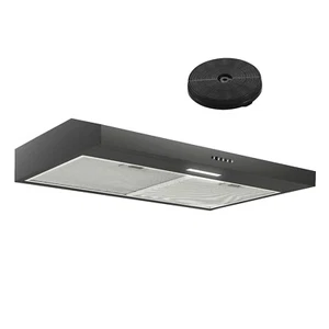30 inch Sous la portée du Cabinet Hotte 230CFM Évent de la poêle Noir Ductted/Ductless Nouveau