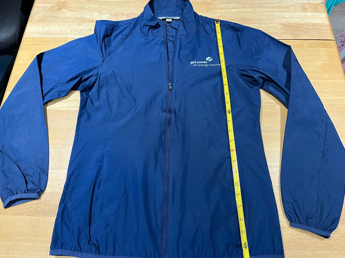 Girl Scouts of Orange County Navy Blue Full Zip Windbreaker Jacket - Women's S - Picture 7 of 10