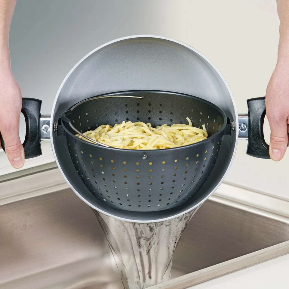 Genius Cerafit Magic Pot Topf, Sieb u. Deckel 24cm,3 tlg. Zustand: gut - Bild 2 von 4