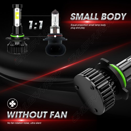 6x For GMC Envoy 2002-2006 Combo LED Headlights High Low + Fog Light Bulbs 6000K - Bild 9 von 16