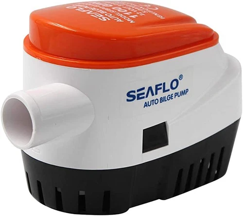 SEAFLO 12V 1100GPH Automatic Bilge Pump Marine Boat Auto Submersible Pump - Bild 2 von 4