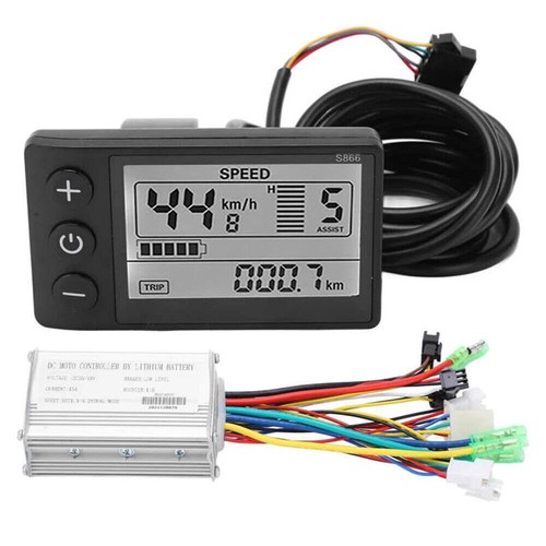 36-48V contrôleur 15A sans balais LCD-S866 kit panneau d'affichage pour scooter vélo électrique - Photo 6/12