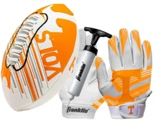 Tennessee Volunteers Kids NCAA Air Tech Mini Football & Gloves Set, Ages 4-9