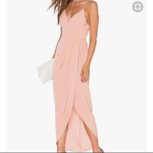 Shona Joy Tulip Hem Draped Maxi Dress Dusty Pink, Size 8 | eBay