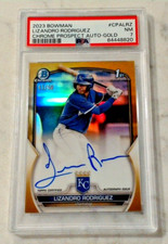 2023 BOWMAN CHROME 1ST - #CPALRZ LIZANDRO RODRIGUEZ - PROSPECT AUTO GOLD #D /50.