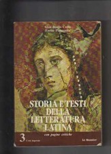 STORIA E TESTI DELLA LETTERATURA LATINA 3  Accettabile -1691
