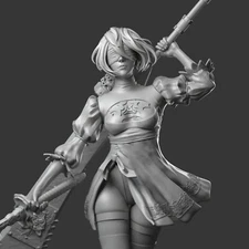 Fichier STL - 2B - NIER AUTOMATA - Digital 3D Print File
