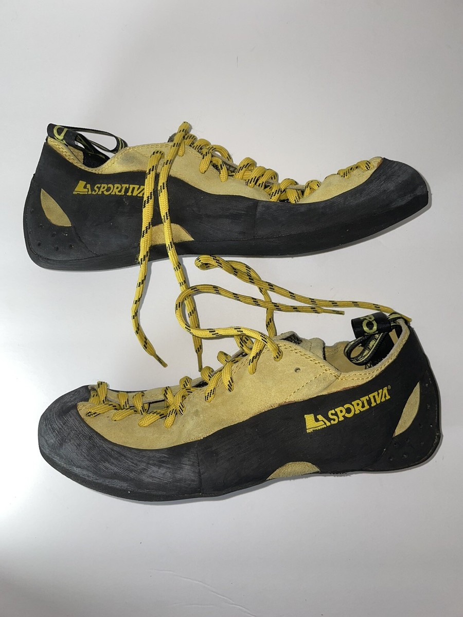 La Sportiva Climbing Shoes 255 Yellow Mens Size 7.5 | eBay
