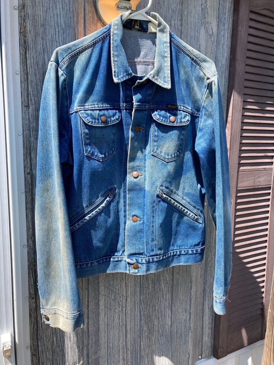 ジャケット・アウター 80s Wrangler 74136PW Denim JKT 42 Long 80'S Wrangler 126PW Denim Jacket Made in USA Size/46 80年代